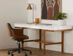 ADEL solid ash wood desk 166 cm