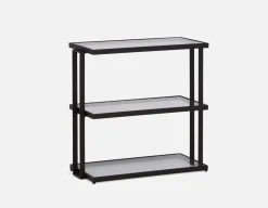 AGLAYA iron coffee table with tempered glass
