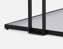AGLAYA iron coffee table with tempered glass