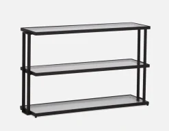 AGLAYA iron coffee table with tempered glass
