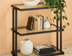 AGLAYA 3-Tier tempered Glass Shelves 84cm
