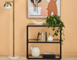 AGLAYA 3-Tier tempered Glass Shelves 84cm