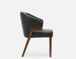 AKSEL leather dining chair