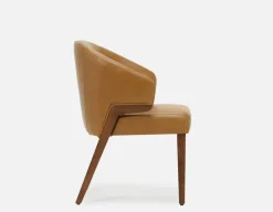 AKSEL leather dining chair