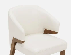 AKSEL leather dining chair