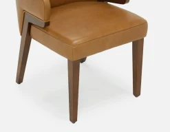 AKSEL leather dining chair