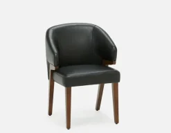 AKSEL leather dining chair