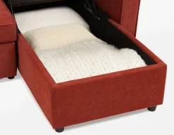 ALEX modern interchangeable sectional sofa-bed with storage