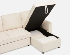ALEX modern interchangeable sectional sofa-bed with storage