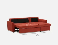 ALEX modern interchangeable sectional sofa-bed with storage