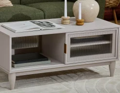 ALLESSIO modern contemporary coffee table with storage