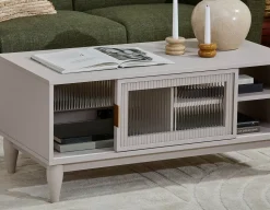 ALLESSIO modern contemporary coffee table with storage