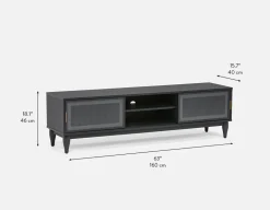 ALLESSIO modern contemporary media unit 160 cm