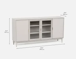 ALLESSIO modern contemporary 4-door sideboard