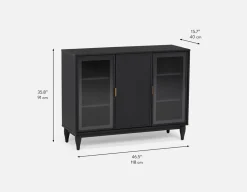 ALLESSIO modern contemporary 3-door sideboard