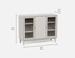 ALLESSIO modern contemporary 3-door sideboard