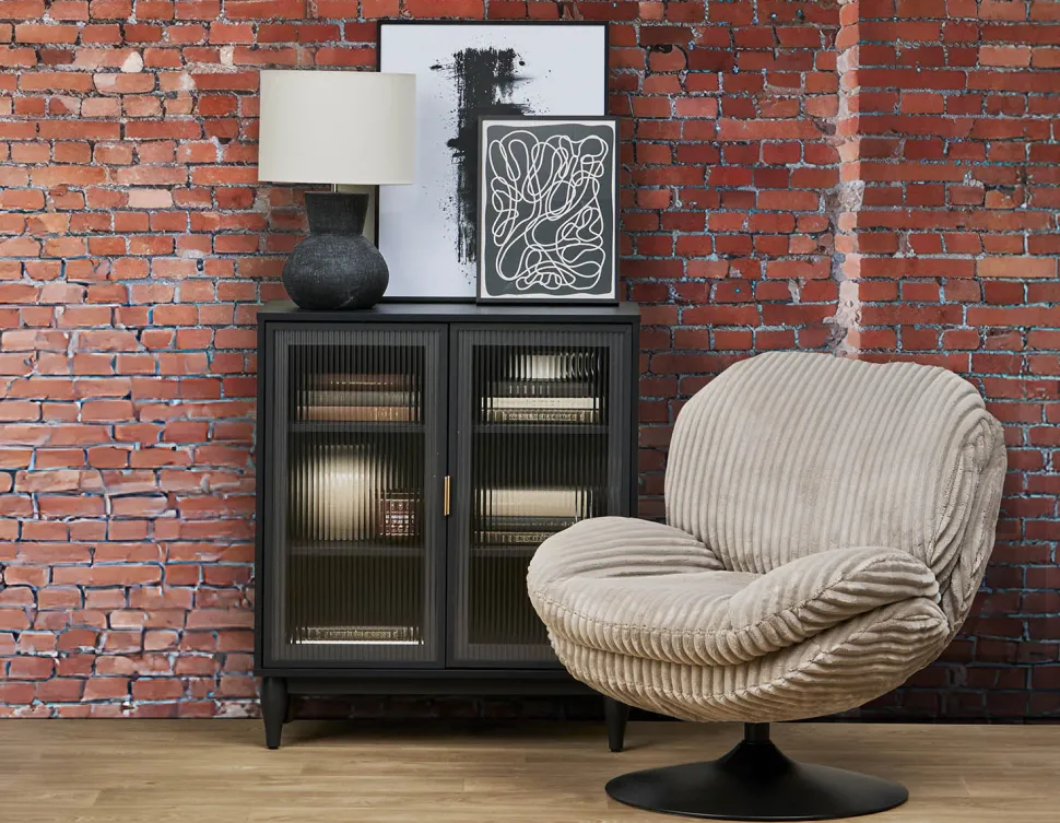 ALLESSIO modern contemporary 2-door sideboard