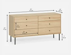 ALMA 6-drawer chest