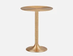ALMATY set of 3 aluminum and iron nesting tables