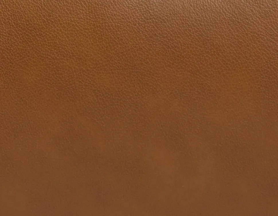 ALPHA 100% leather mid century loveseat