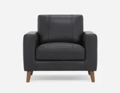 AMARI 100% leather classic club chair