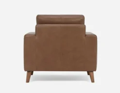 AMARI 100% leather classic club chair