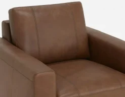 AMARI 100% leather classic club chair