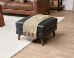 AMARI 100% leather classic ottoman