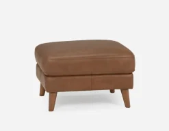 AMARI 100% leather classic ottoman