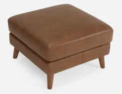 AMARI 100% leather classic ottoman