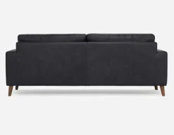 AMARI 100% leather classic 3-seater sofa