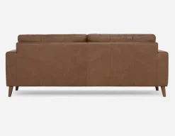 AMARI 100% leather classic 3-seater sofa