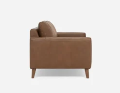 AMARI 100% leather classic 3-seater sofa