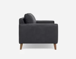 AMARI 100% leather classic 3-seater sofa