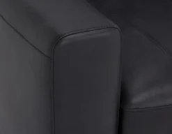 AMARI 100% leather classic 3-seater sofa