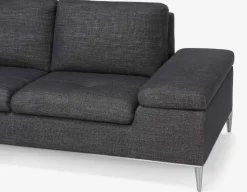 ANDREW left-facing sectional sofa in performance fabric