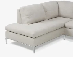 ANDREW left-facing sectional sofa in performance fabric