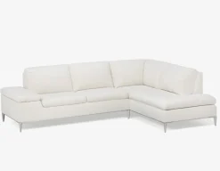 ANDREW right-facing sectional sofa in performance fabric
