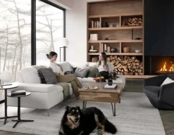 ANDREW right-facing sectional sofa in performance fabric