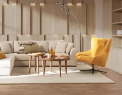 ANITA modern contemporary swivel armchair