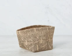 ANTONIO straw basket 28 cm x 25 cm