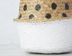 ANTONIO straw basket 28 cm x 25 cm