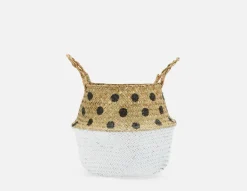 ANTONIO straw basket 28 cm x 25 cm