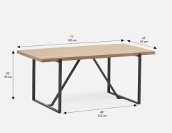 ARDA dining table 180 cm