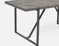 ARDA faux conrete top 180 cm dining table