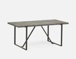 ARDA faux conrete top 220 cm dining table