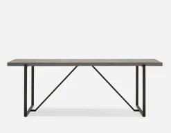 ARDA faux conrete top 220 cm dining table
