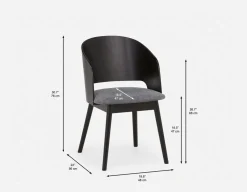 ARISHA mid century dining chair