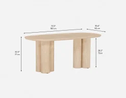 ARVARA modern scandinavian dining table 180 cm