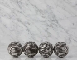 AYLA set of 4 decorative balls 10 cm
